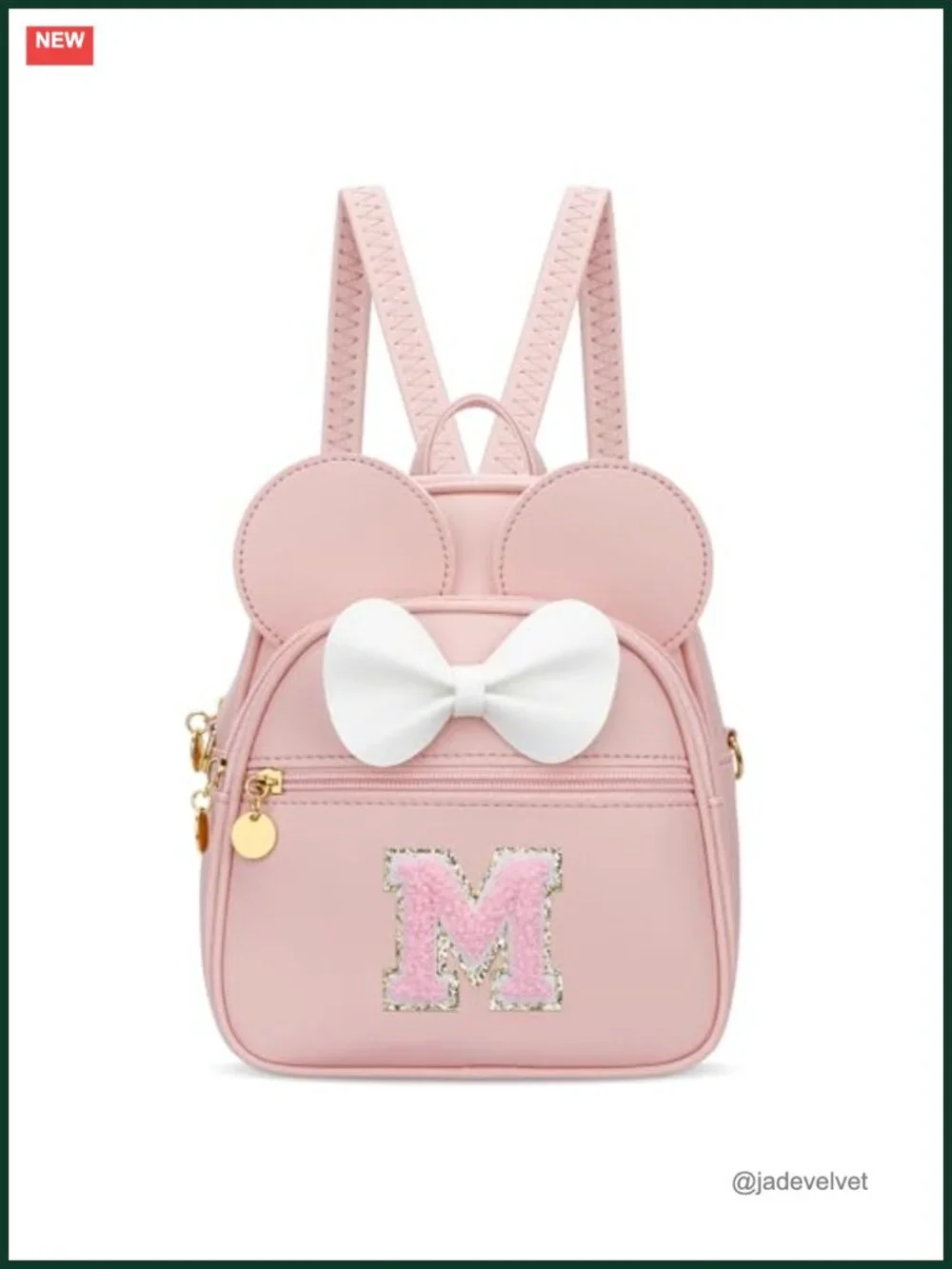 Mini Backpack Purse for Girls Toddler Kids Initial Crossbody Bag Faux Leather